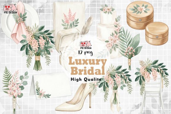 Download Luxury Watercolor Bridal PNG - Premium Resources