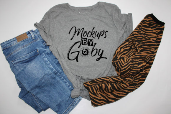 Download Gray T-shirt Mockups, Jeans Template, - Premium Resources