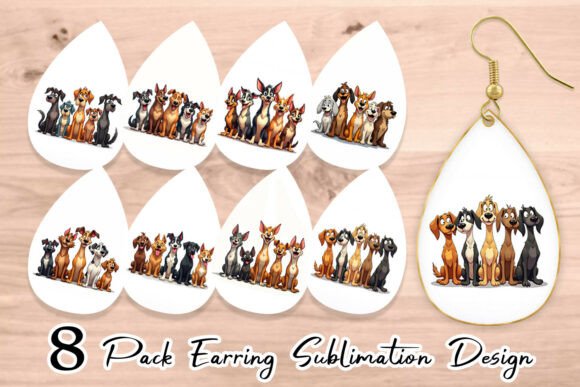 Download Dogs Emotion Earring Blanks - Blanks Collection