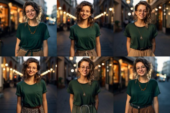 Download Young Girl T Shirt PSD Mockup Bundle - Psd mockup Collection